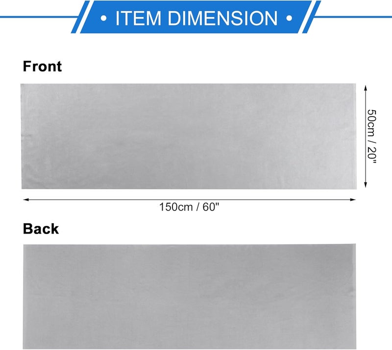 VekAuto Headliner Fabric 20" L x 60" W Interior Trim DIY Roof Repair Replacement for Car Truck RV SUV Boat Automotive Suede Fabric Dark Gray - Image 4